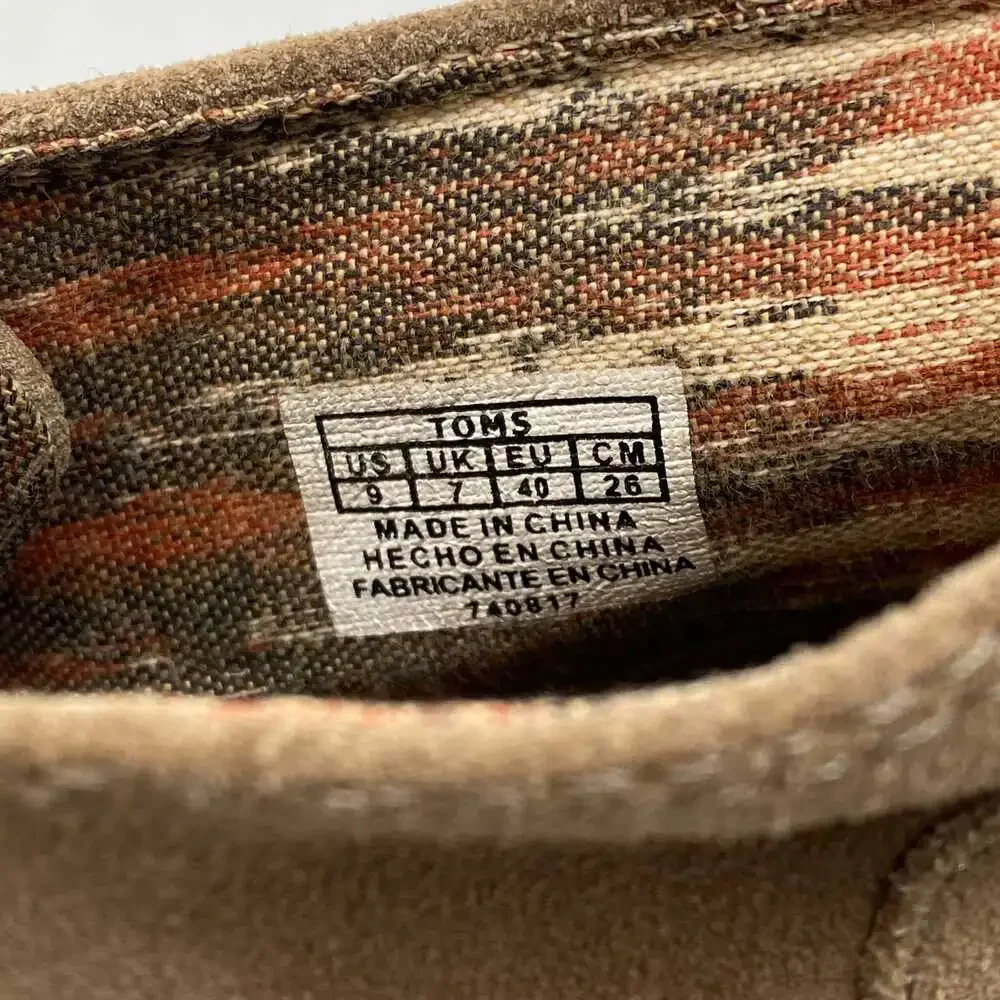 Toms Brown Suede Wedges Platform Shoes | Women’s US9